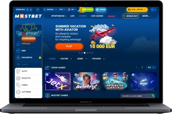 mostbet play laptop